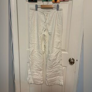 Hollister Linen-Blend baggy pull on pants